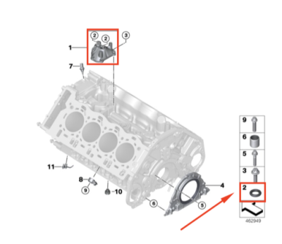 Inel de etansare ORIGINAL BMW 11427578079