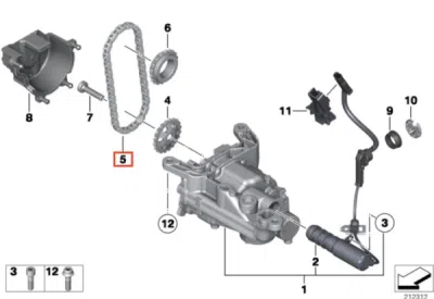 Lant distributie ORIGINAL BMW 11277500502