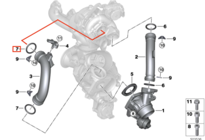 Inel de etansare ORIGINAL BMW 07119907867