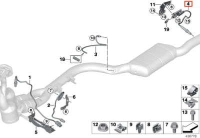 Senzor NOX , ORIGINAL BMW 11787587130