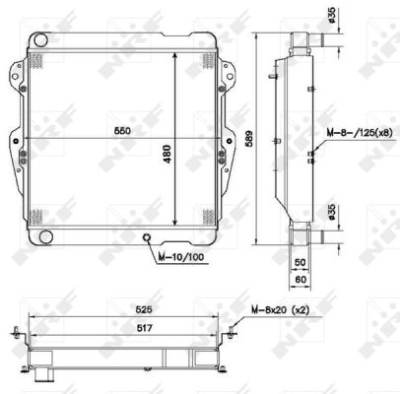 Radiator, racire motor NRF 52111