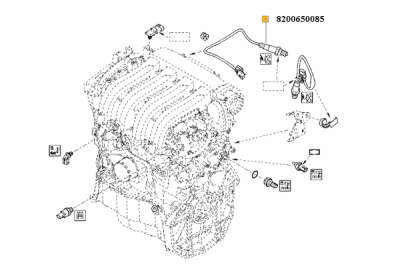 Sonda Lambda ORIGINAL RENAULT 82 00 650 085