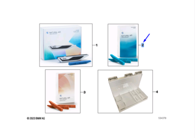Rezerva parfum "Relaxing Ocean" (x3) ORIGINAL BMW 83125A7DC98