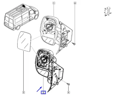 Oglinda exterioara ORIGINAL RENAULT 963020218R