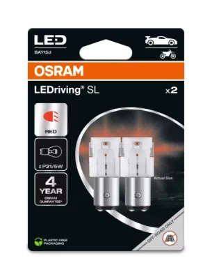 Bec LED OSRAM LEDriving SL P21/5W RED 7528DRP-2BL