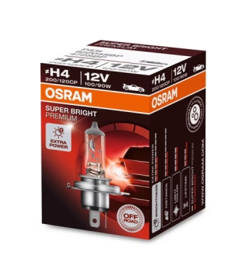 Bec halogen OSRAM SUPER BRIGHT PREMIUM ≙ H4 62204SBP