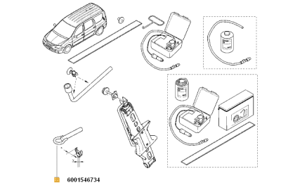 Cârlig de remorcare ORIGINAL RENAULT 6001546734