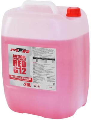 Antigel MTR G12, rosu, 20L MTR0001G1220L