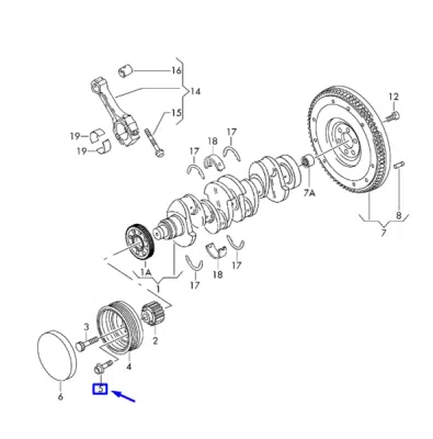Surub fixare ORIGINAL VW GROUP N91048802