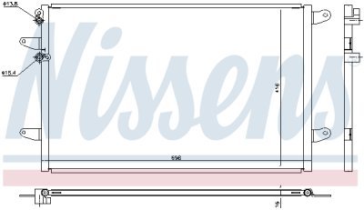 Condensator, climatizare NISSENS 940491