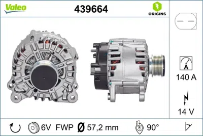 Generator / Alternator VALEO 439664