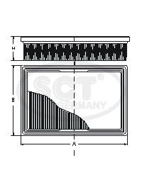 Filtru aer SCT - MANNOL SB 2118