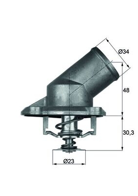 Termostat, lichid racire MAHLE TI 224 92