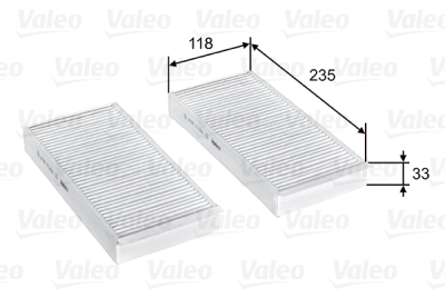 Filtru aer habitaclu / polen VALEO 715812