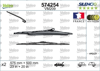 Lamela stergator VALEO 574254