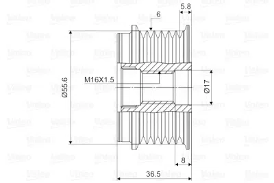Sistem roata libera, generator VALEO 588068
