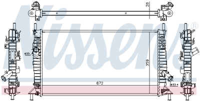 Radiator, racire motor NISSENS 62017A