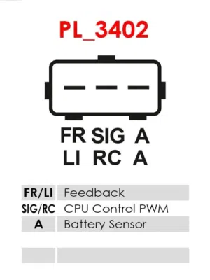 Regulator, alternator AS-PL ARE6040
