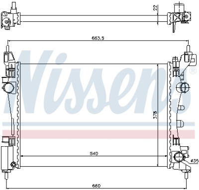 Radiator, racire motor NISSENS 61918