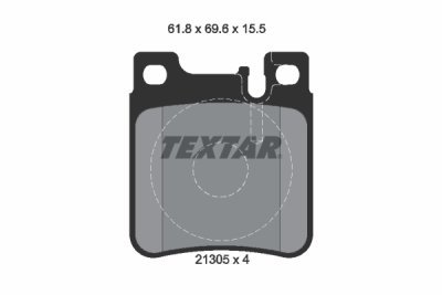 Set placute frana TEXTAR 2130501