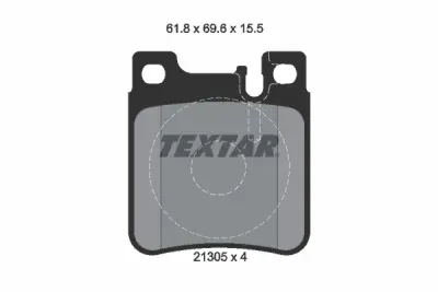 Set placute frana TEXTAR 2130501