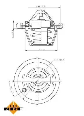 Termostat, lichid racire NRF 725187
