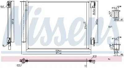 Condensator, climatizare NISSENS 941197