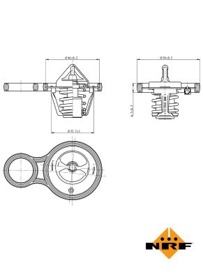 Termostat, lichid racire NRF 725094