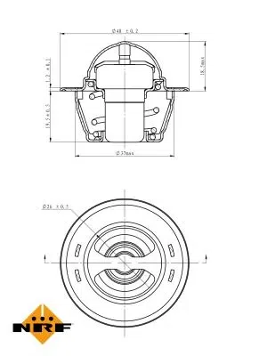 Termostat, lichid racire NRF 725151