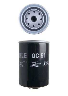 Filtru ulei MAHLE OC 51