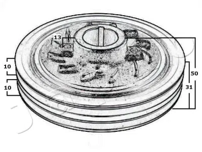 Fulie curea, arbore cotit JAPKO 122500