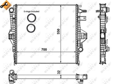 Radiator, racire motor NRF 53005