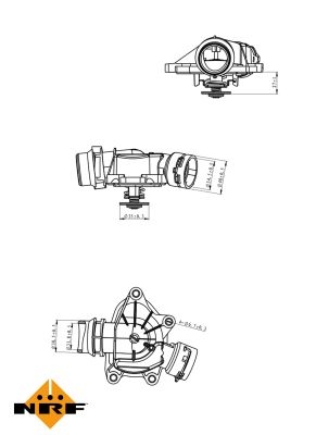 Termostat, lichid racire NRF 725052