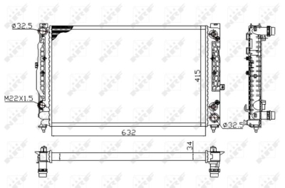 Radiator, racire motor NRF 519504A