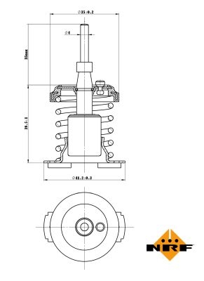 Termostat, lichid racire NRF 725093