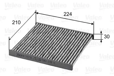 Filtru aer habitaclu / polen VALEO 715756