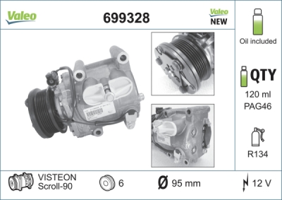 Compresor, climatizare VALEO 699328