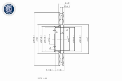 Disc frana VAICO V20-40044