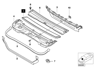 Filtru aer habitaclu / polen ORIGINAL BMW 64319257504