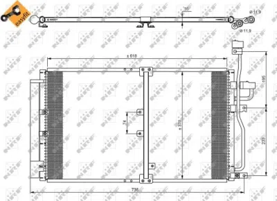 Condensator, climatizare NRF 35797