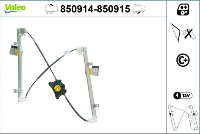 Mecanism actionare geam VALEO 850914