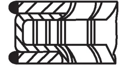 Set segmenti piston MAHLE 003 94 N0
