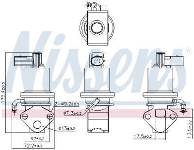 Supapa EGR NISSENS 98158