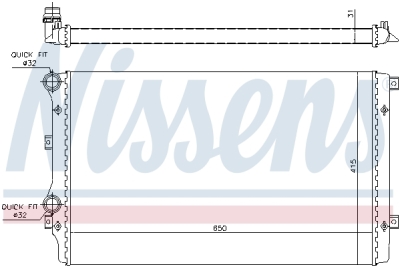 Radiator, racire motor NISSENS 65280A