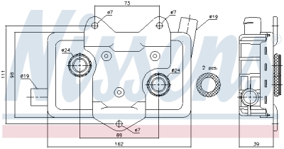 Radiator ulei, ulei motor NISSENS 90618