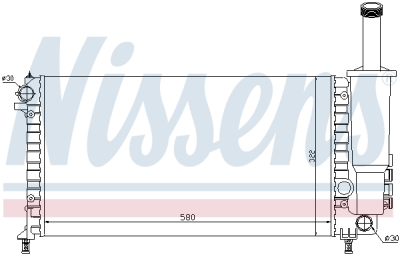 Radiator, racire motor NISSENS 61881