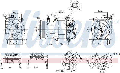 Compresor, climatizare NISSENS 890655