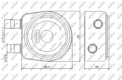 Radiator ulei, ulei motor NRF 31247