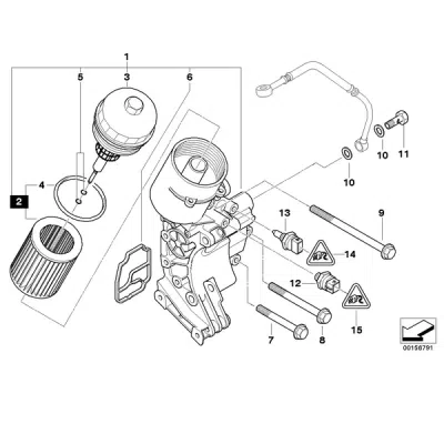 Filtru ulei ORIGINAL BMW 11427512300