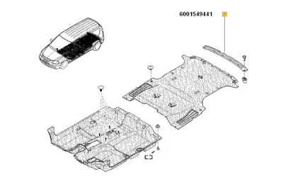 Mecanism actionare geam ORIGINAL RENAULT 6001549441